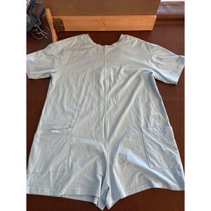Baby Blue Irreversible Women's Romper Size L *Never Worn